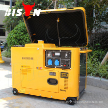 Bison China Canopy Diesel Generator Kipor 5KW 5kva souper silencieux 100% bonne rétroaction